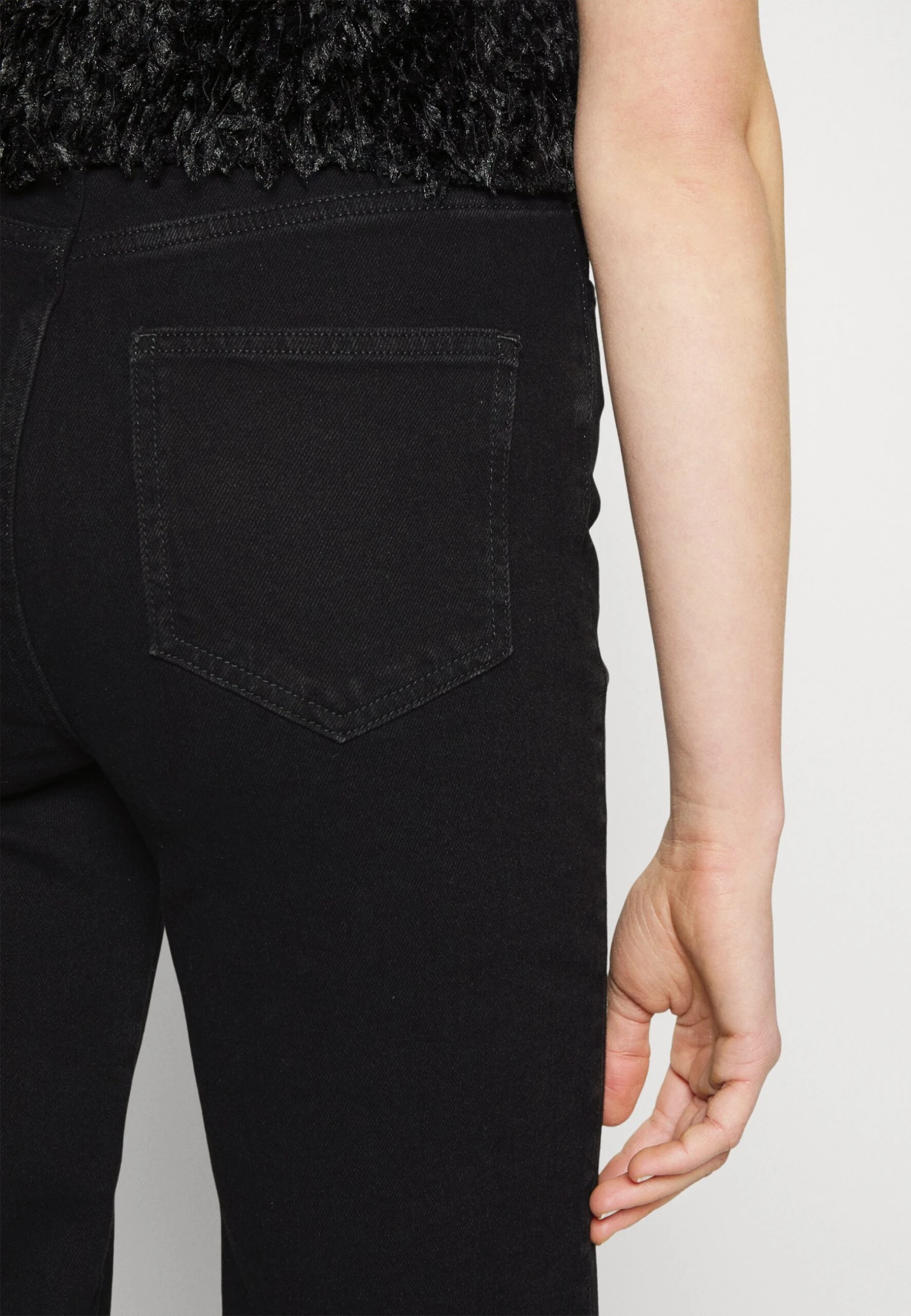Straight Leg Jeans -Black Denim 6 Straight Leg Jeans -Black Denim - Afbeelding 4