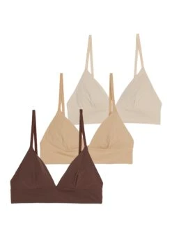 Anna Field 3 Pack - Triangel Bh - Nude -Trendy Verkoop 1be354e248d74dd08edd94f1f4352669