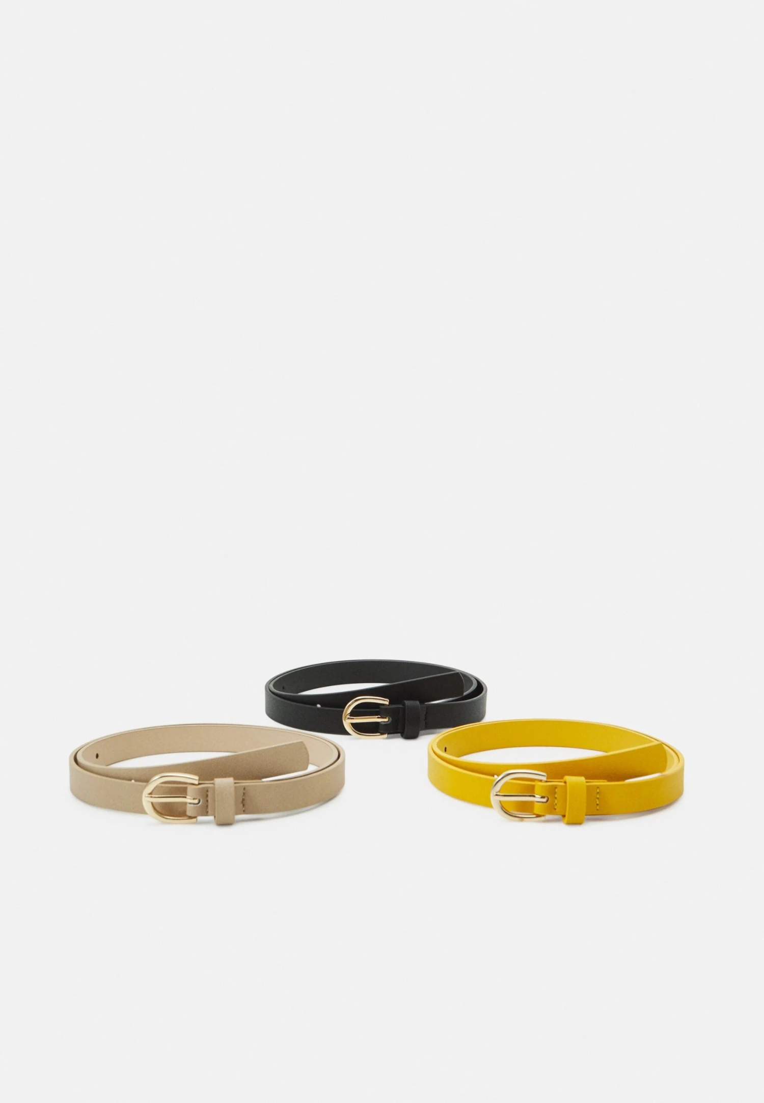 Anna Field 3 Pack - Riem - Black/Yellow/Taupe 3 Anna Field 3 Pack - Riem - Black/Yellow/Taupe