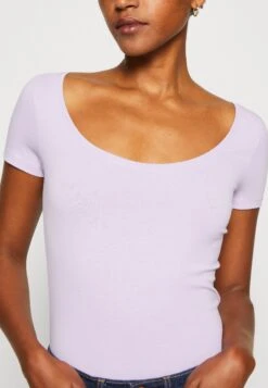 Anna Field 3 Pack - T-Shirt Basic - Purple/White/Mottled Light Grey -Trendy Verkoop 1f483857cf7744369dc2877f48713854