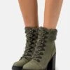 Anna Field Leather - Veterboots - Khaki 1 Anna Field Leather - Veterboots - Khaki -Trendy Verkoop 283222486e4646088b39a1d02261ec50