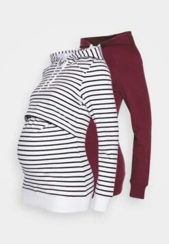 2 Pack - Hoodie - Black-White/Bordeaux -Trendy Verkoop 2aebb9b57d85428c81357794d6525c23