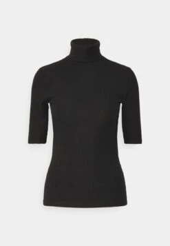 Slim Turtleneck Half Sleeves - T-Shirt Basic - Black 12 Slim Turtleneck Half Sleeves - T-Shirt Basic - Black -Trendy Verkoop 3c572c1c90104f2aa65a3261b210f3ad