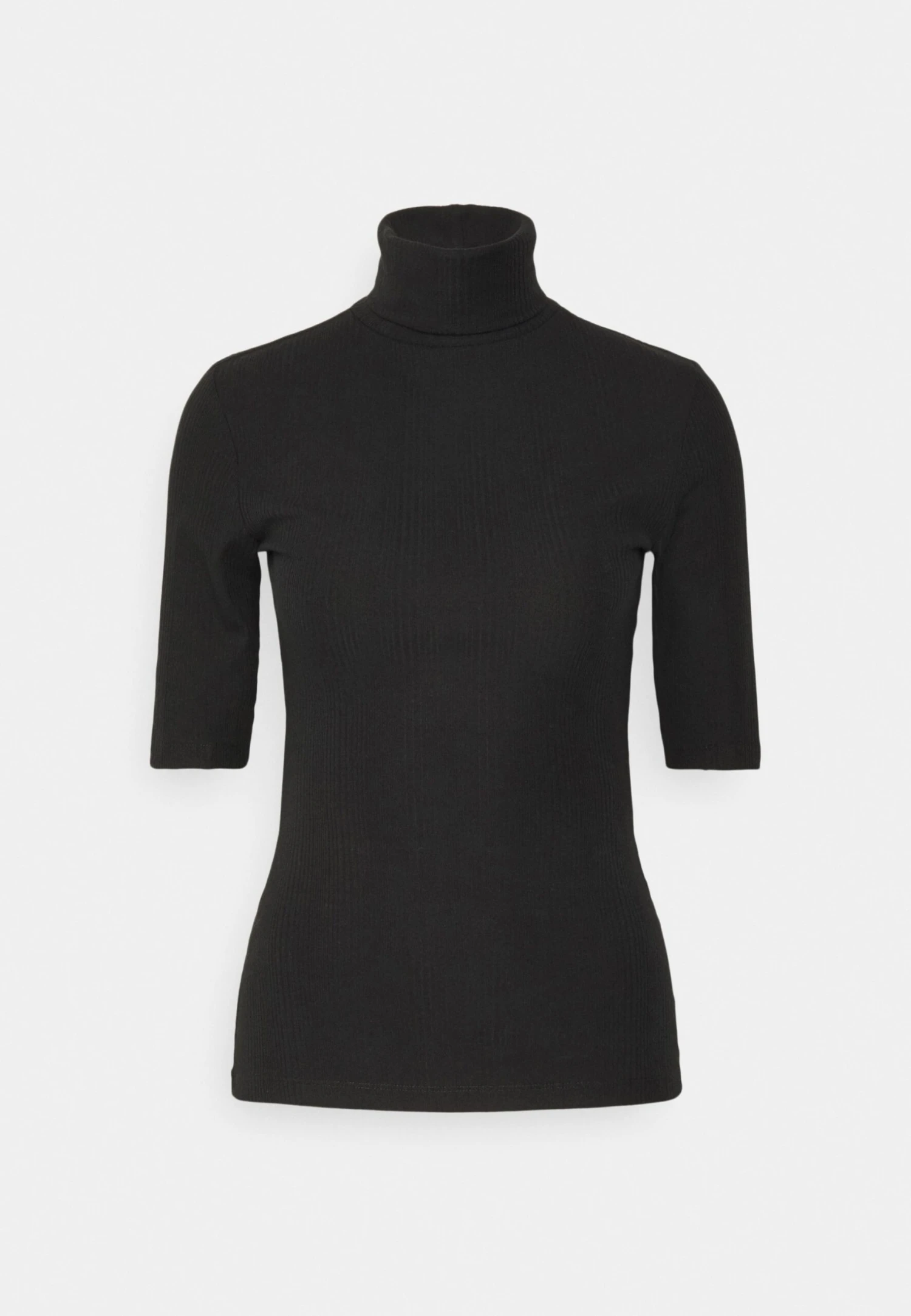 Slim Turtleneck Half Sleeves - T-Shirt Basic - Black 7 Slim Turtleneck Half Sleeves - T-Shirt Basic - Black - Afbeelding 5