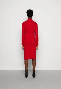 Anna Field Rollkragen Ripp Mini Strickkleid Mit Gürtel - Gebreide Jurk - Red -Trendy Verkoop 4ef1d85f8bbc434eb08163e6609c362a