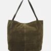 Anna Field Leather - Handtas - Khaki -Trendy Verkoop 4fe33866136c4a0ab8fe51b79aefe216