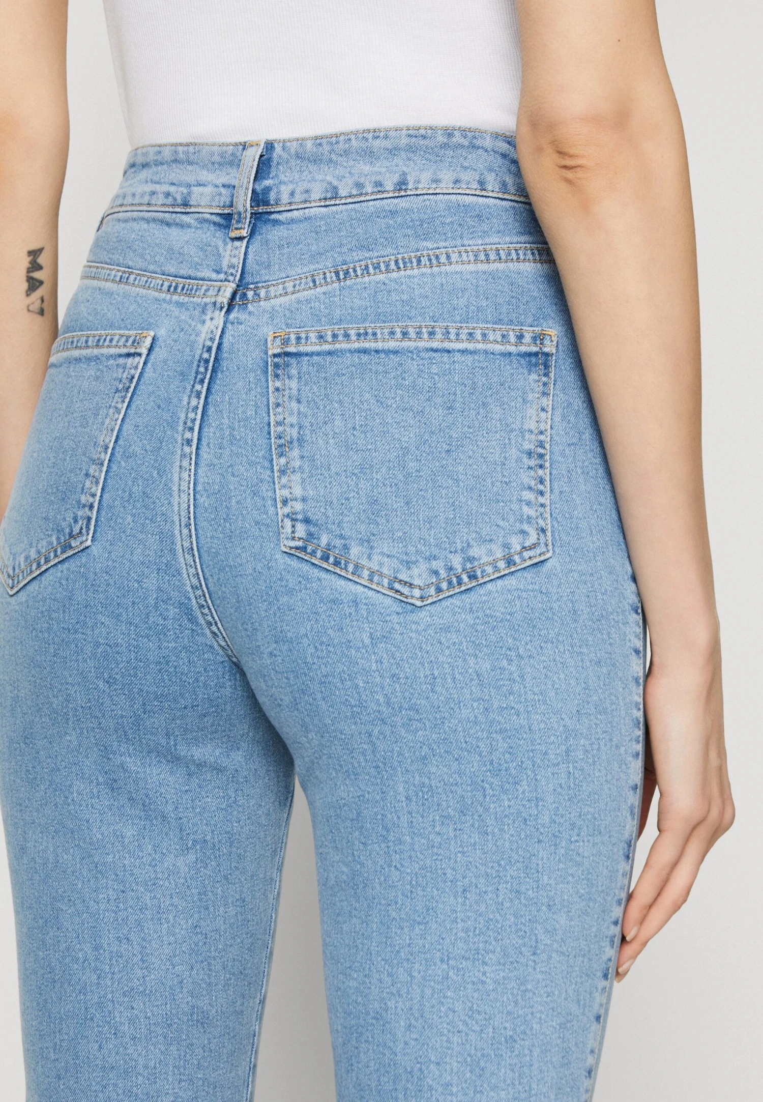 Anna Field Slim Fit Jeans - Light Blue Denim 6 Anna Field Slim Fit Jeans - Light Blue Denim - Afbeelding 4