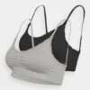 Anna Field Maternity Seamless Bra 2 Pack - Bustier - Grey/Black -Trendy Verkoop 5a75f8e8aa114f748ddd1c810760d7a7