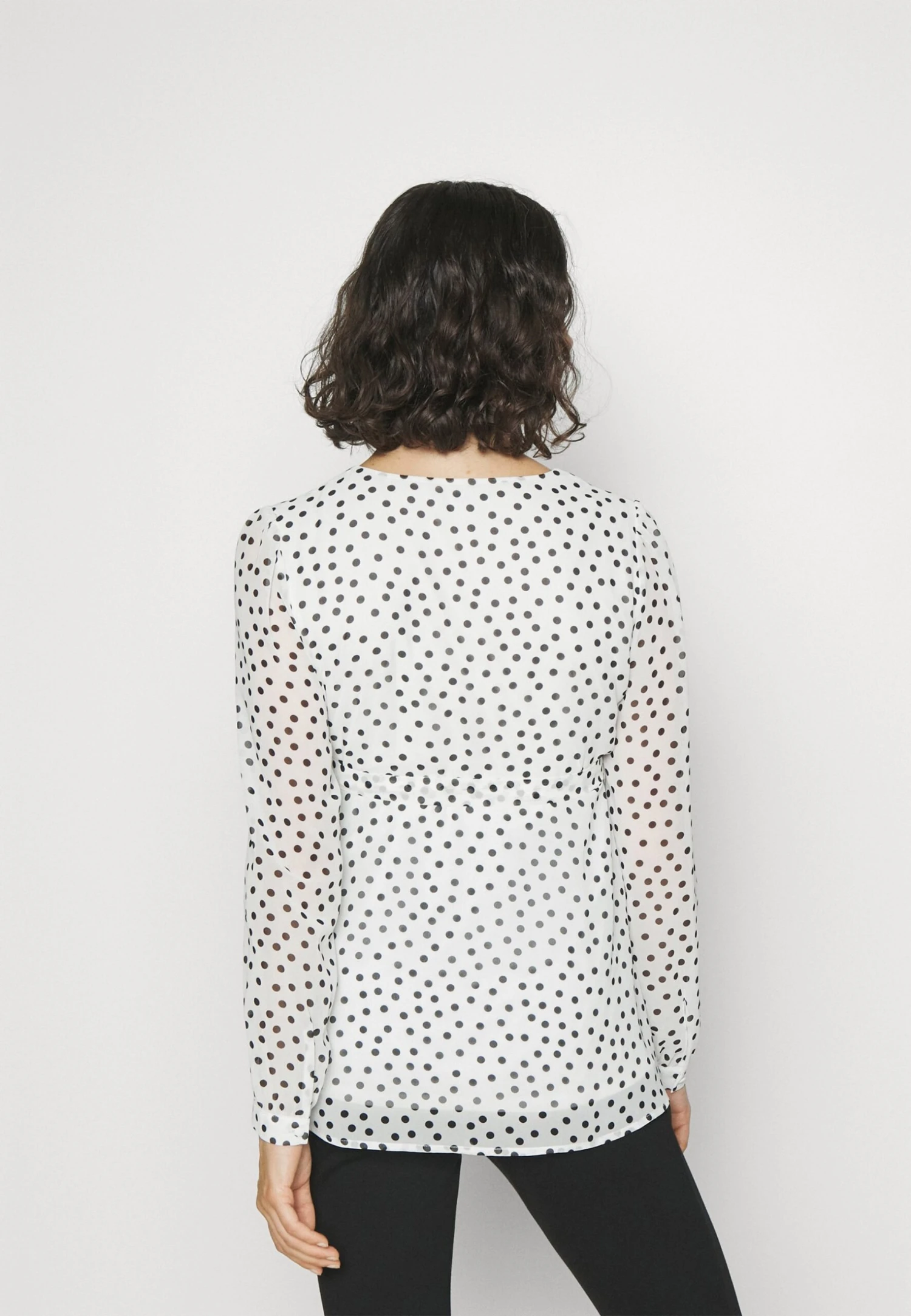 Blouse - White/Black 5 Blouse - White/Black - Afbeelding 3