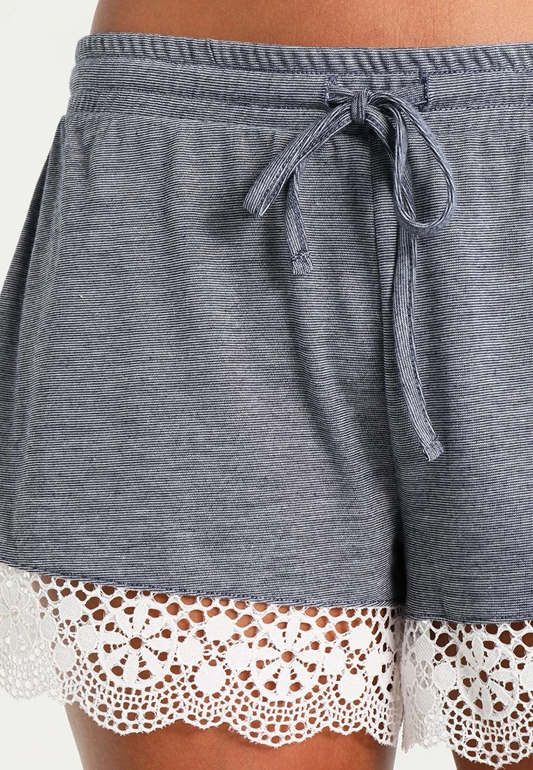 Anna Field Sarah Short Pj Set- Pyjama - Off-White/Dark Blue 8 Anna Field Sarah Short Pj Set- Pyjama - Off-White/Dark Blue - Afbeelding 7