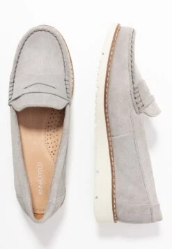 Anna Field Comfort Leather - Instappers - Grey -Trendy Verkoop 91c037ae0fd845eb95c65013e2cb4387