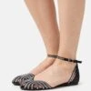 Anna Field Ballerina'S Met Enkelbandjes - Black