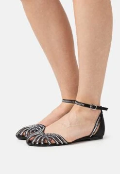 Anna Field Ballerina'S Met Enkelbandjes - Black