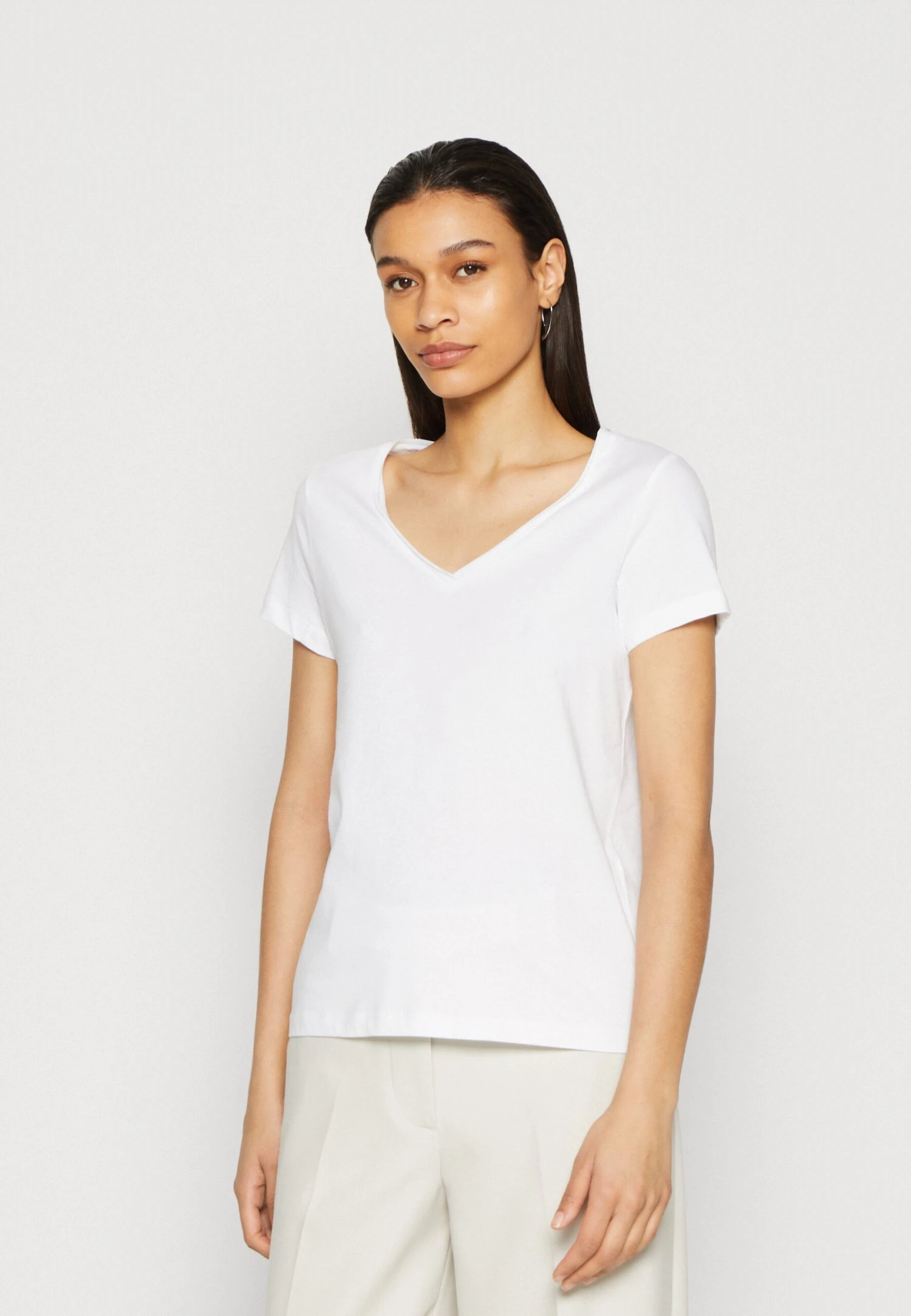 Anna Field 3 Pack- T-Shirt Basic - Black/White/Mottled Light Grey 7 Anna Field 3 Pack- T-Shirt Basic - Black/White/Mottled Light Grey - Afbeelding 5