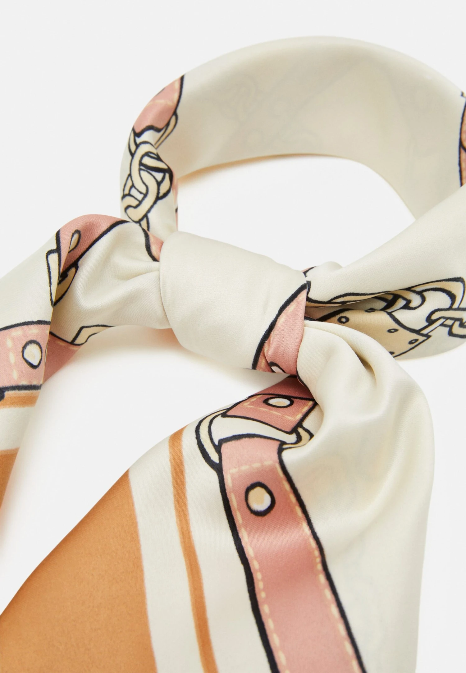 Anna Field 2 Pack - Halsdoek - Brown/Off-White 5 Anna Field 2 Pack - Halsdoek - Brown/Off-White - Afbeelding 3