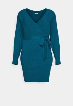 Wrap V Ausschnitt Mini Strickkleid Mit Gürtel - Gebreide Jurk - Teal 10 Wrap V Ausschnitt Mini Strickkleid Mit Gürtel - Gebreide Jurk - Teal -Trendy Verkoop fc5159f58bee4be986bbac22de2132cb