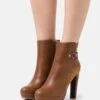 Anna Field Enkellaarsjes Met Plateauzool - Cognac -Trendy Verkoop fcddbe251284486e810caea147c4e091